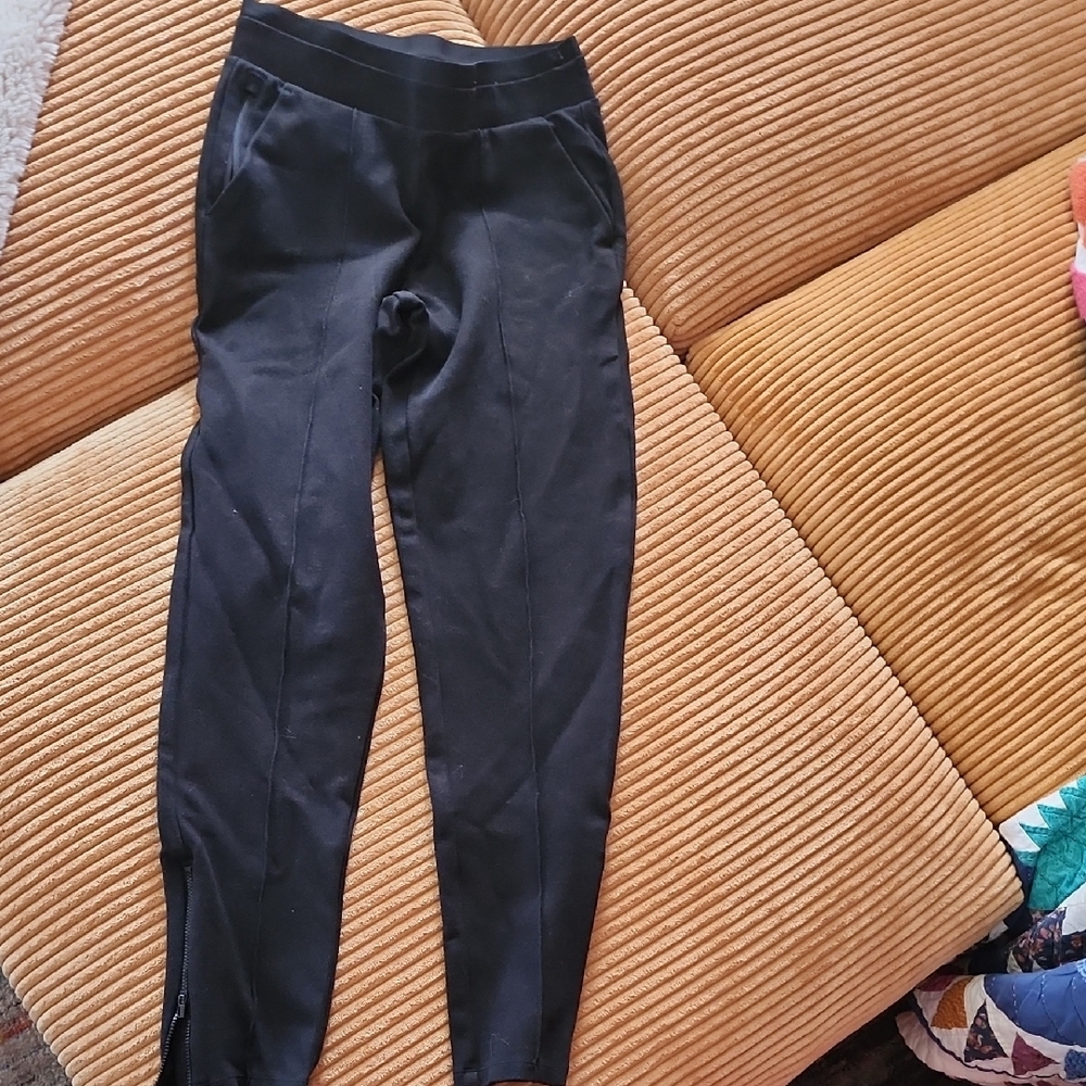 Athleta Black Pintuck Pants